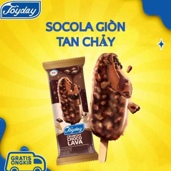 Kem Joyday socola giòn tan chảy